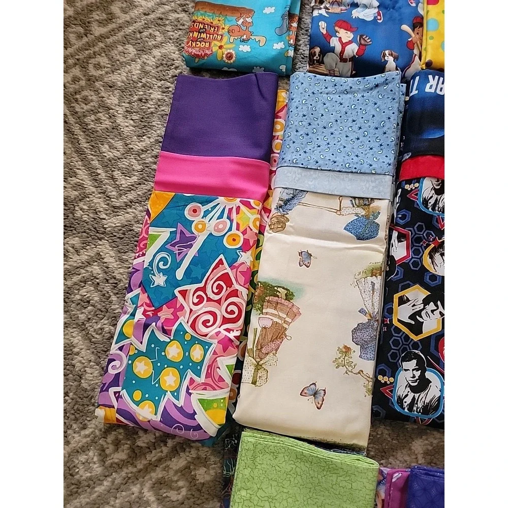 LOT of 13 NEW Handcrafted PILLOW CASES Kids Theme Nemo Sponge Bob